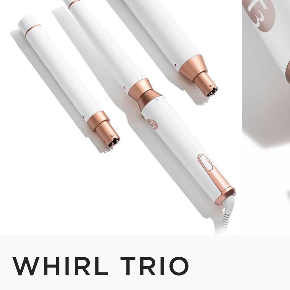 T3 Whirl Trio Styling Set in White and Rose Gold